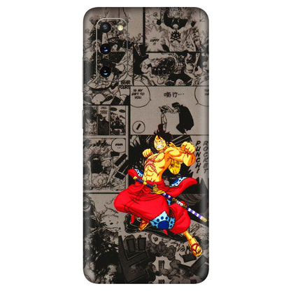 Samsung A/S Series Phone Skins (All Models) - One Piece Rocket Punch Manga - 3D Embossed Finish (L-25) Samsung Galaxy S20