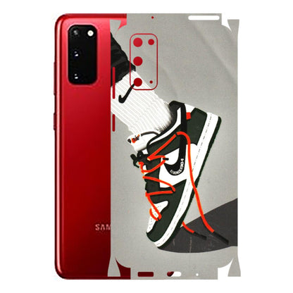 Samsung A/S Series Phone Skins (All Models) - New Grey Sneaker - 3D Embossed Finish (L-261) Samsung Galaxy S20