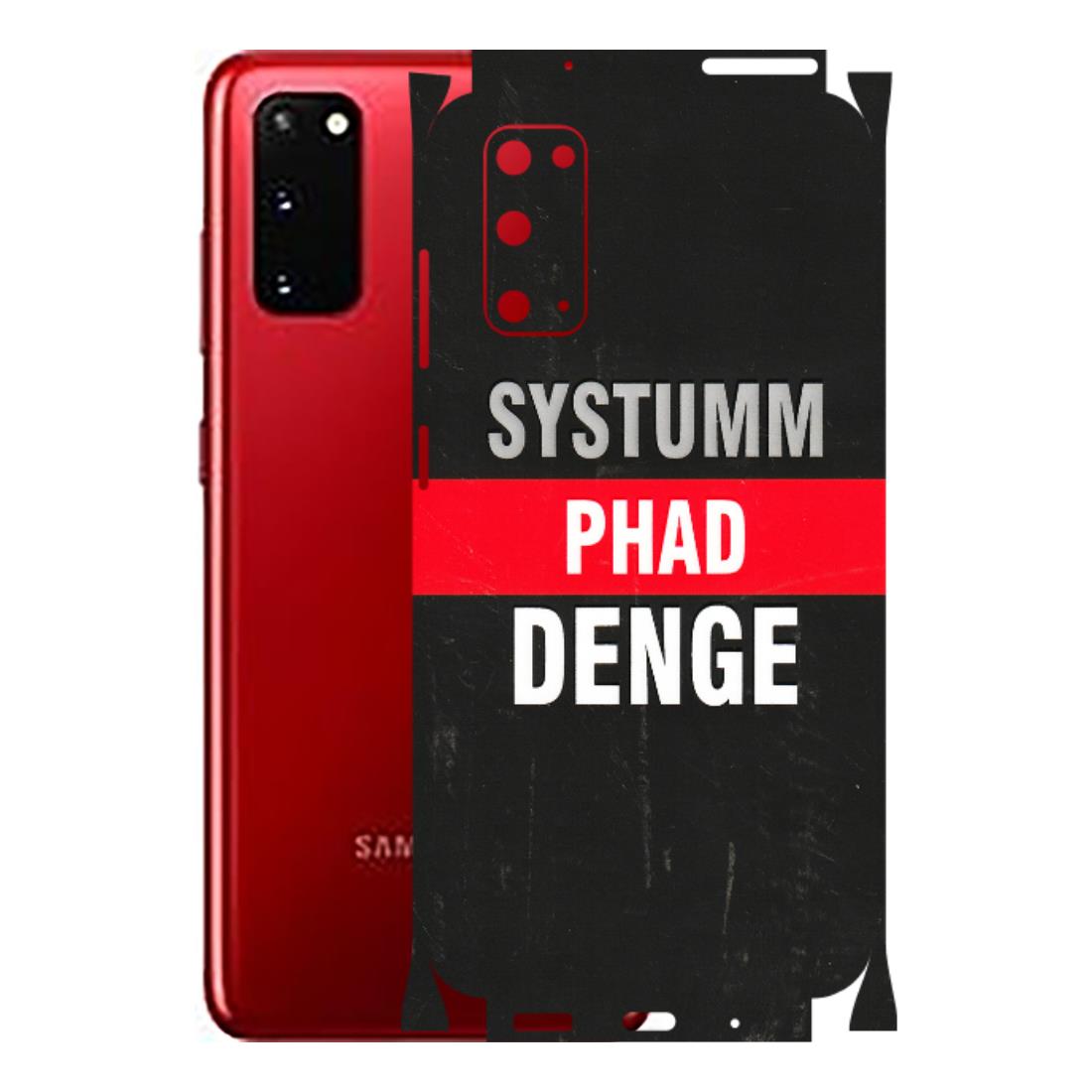 Samsung A/S Series Phone Skins (All Models) - Systumm Phad Denge - 3D Embossed Finish (L-278) Samsung Galaxy S20