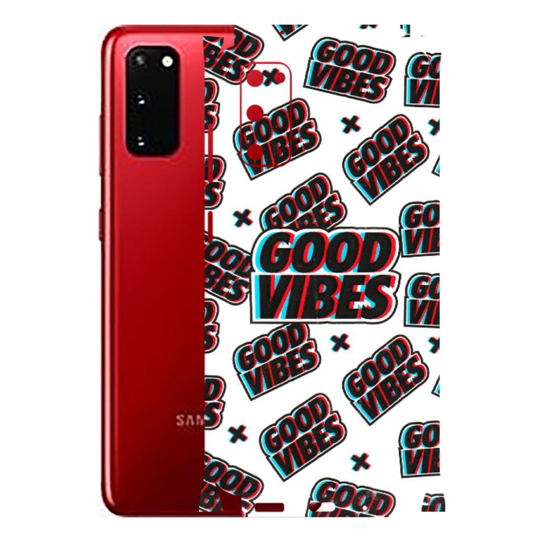 Samsung A/S Series Phone Skins (All Models) - Good Vibes - 3D Embossed Finish (L-282) Samsung Galaxy S20