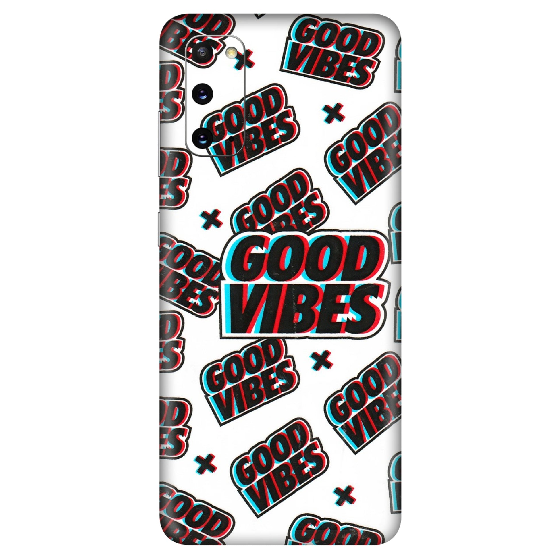 Samsung A/S Series Phone Skins (All Models) - Good Vibes - 3D Embossed Finish (L-282) Samsung Galaxy S20