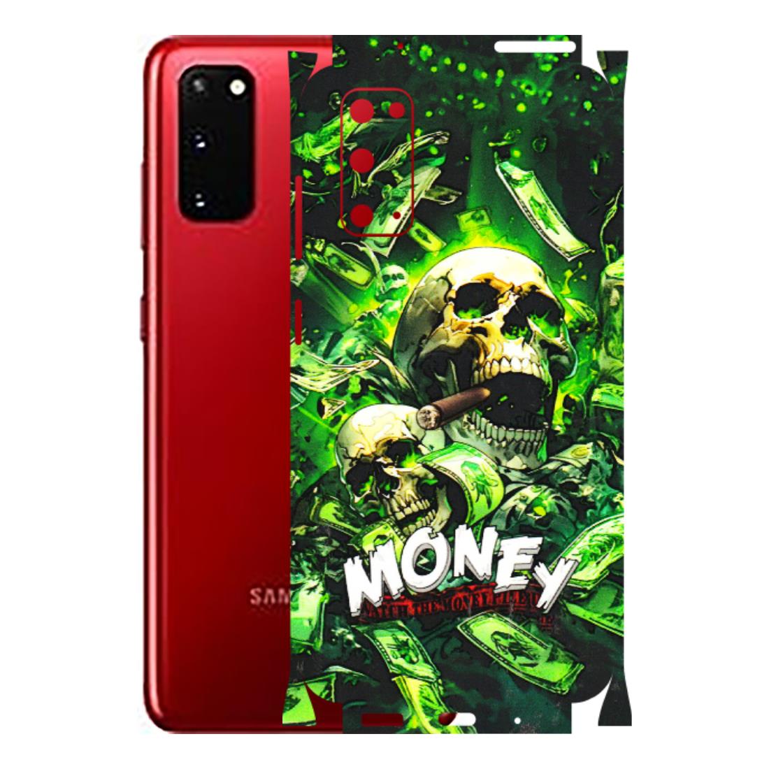 Samsung A/S Series Phone Skins (All Models) - Skull Money - 3D Embossed Finish (L-303) Samsung Galaxy S20