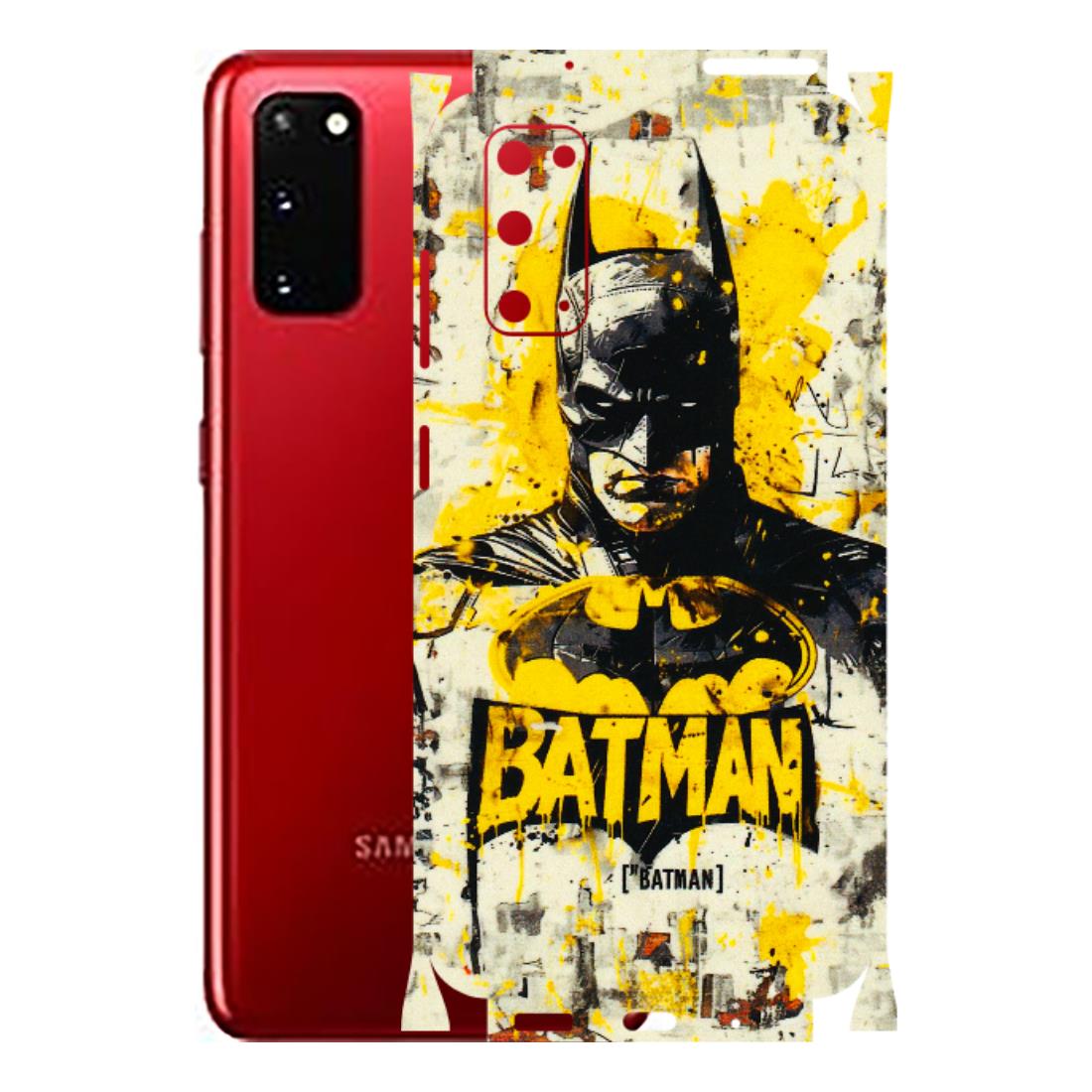 Samsung A/S Series Phone Skins (All Models) - Batman Yellow BT - 3D Embossed Finish (L-304) Samsung Galaxy S20