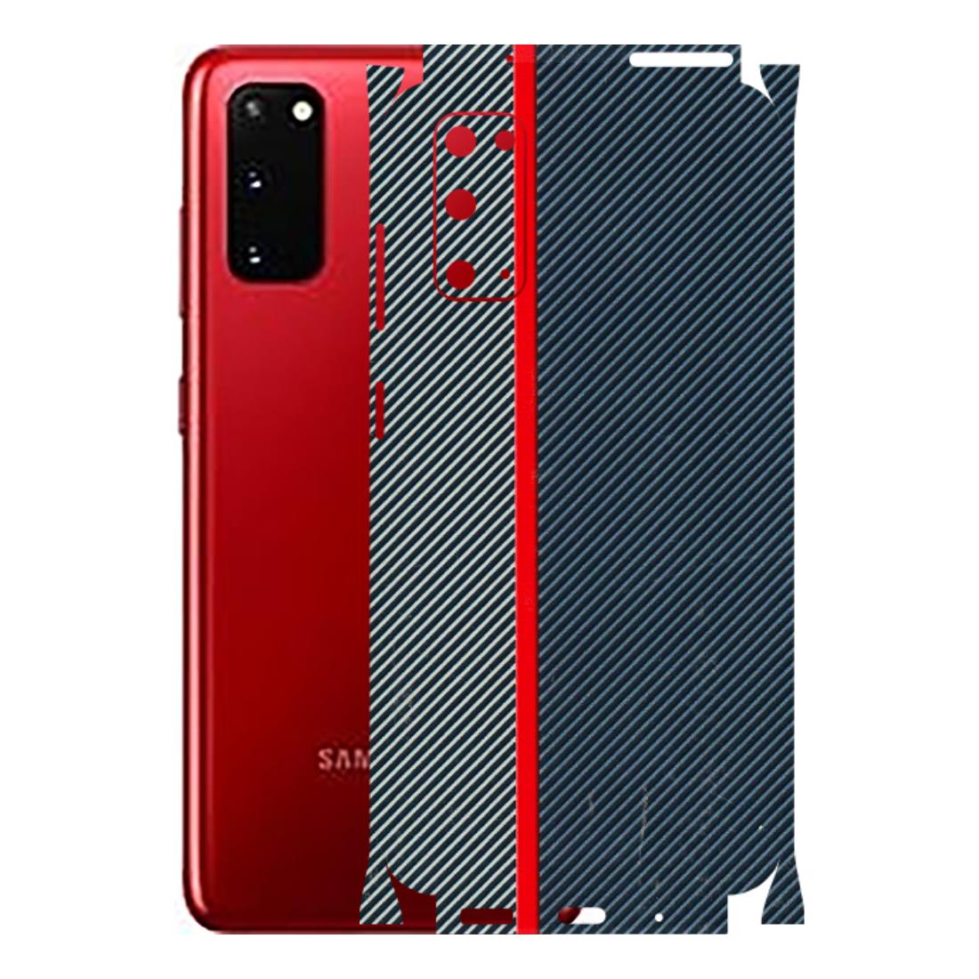 Samsung A/S Series Phone Skins (All Models) - Blue Sober Lines - 3D Embossed Finish (L-305) Samsung Galaxy S20