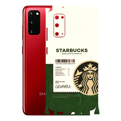 Samsung A/S Series Phone Skins (All Models) - Starbucks Barcode - 3D Embossed Finish (L-308) Samsung Galaxy S20