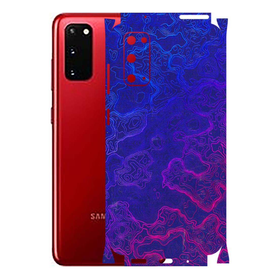 Samsung A/S Series Phone Skins (All Models) - Purple Ripples Swirl - 3D Embossed Finish (L-314) Samsung Galaxy S20
