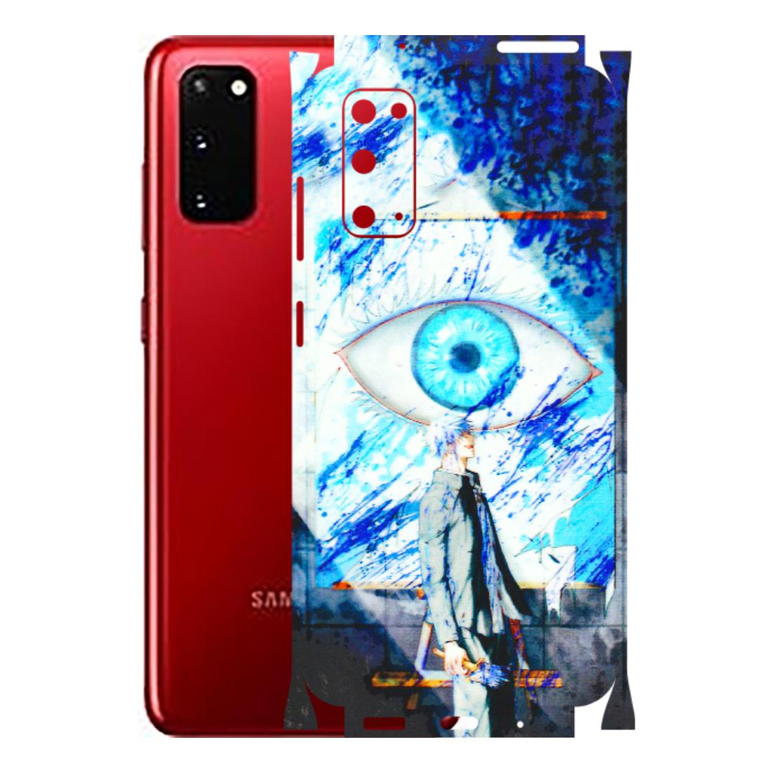 Samsung A/S Series Phone Skins (All Models) - Anime Sea Blue Eye - 3D Embossed Finish (L-318) Samsung Galaxy S20