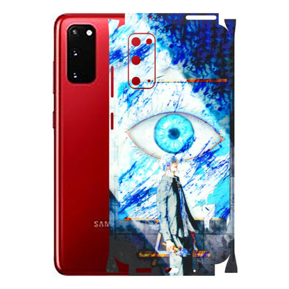 Samsung A/S Series Phone Skins (All Models) - Anime Sea Blue Eye - 3D Embossed Finish (L-318) Samsung Galaxy S20