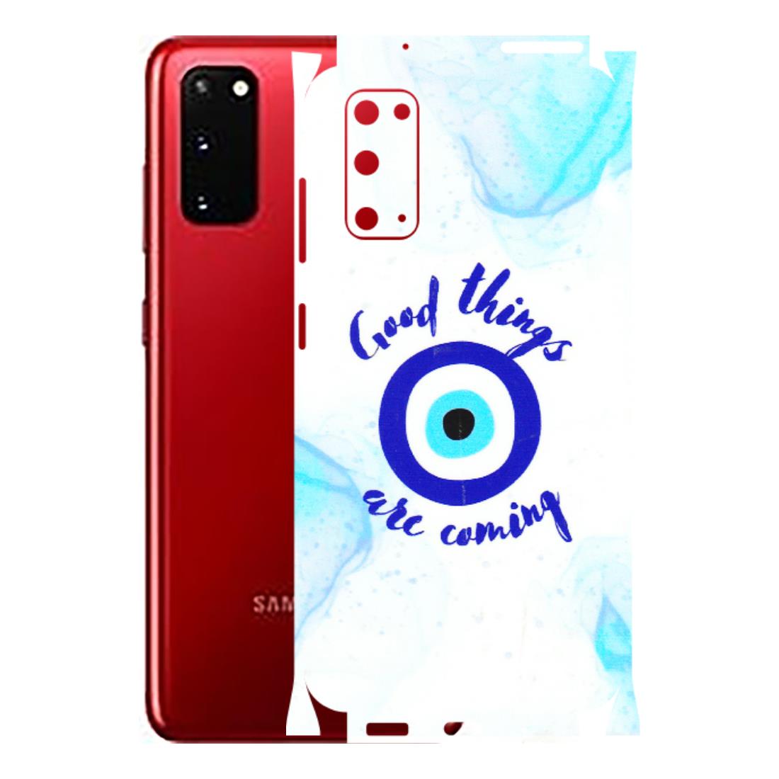 Samsung A/S Series Phone Skins (All Models) - Evil Eye Good Things Are Coming - 3D Embossed Finish (L-322) Samsung Galaxy S20