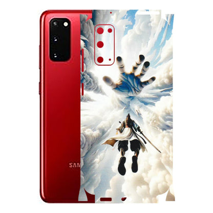 Samsung A/S Series Phone Skins (All Models) - Big Hand With Monkey King - 3D Embossed Finish (L-323) Samsung Galaxy S20