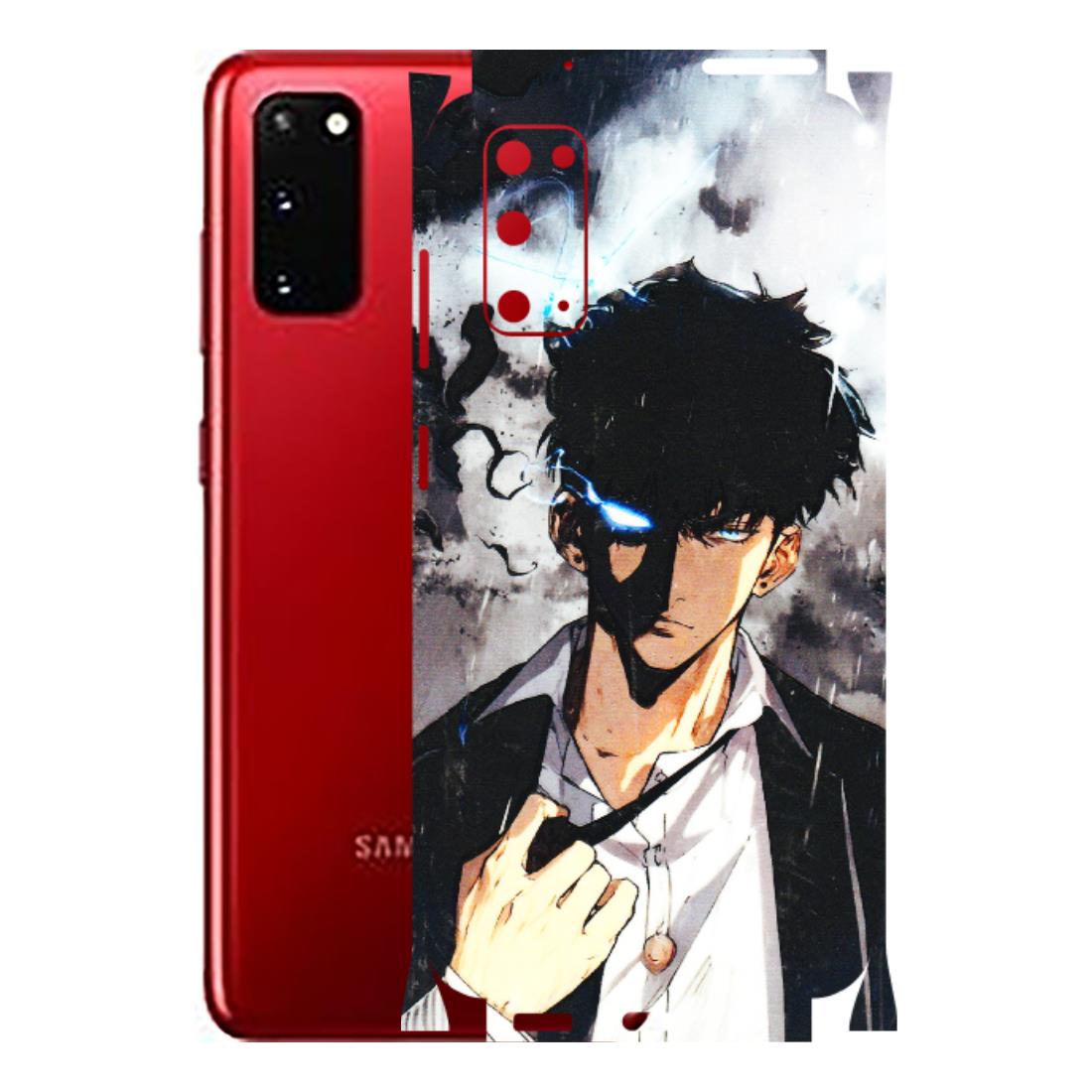 Samsung A/S Series Phone Skins (All Models) - Sung Jinwoo Manhwa Anime - 3D Embossed Finish (L-328) Samsung Galaxy S20