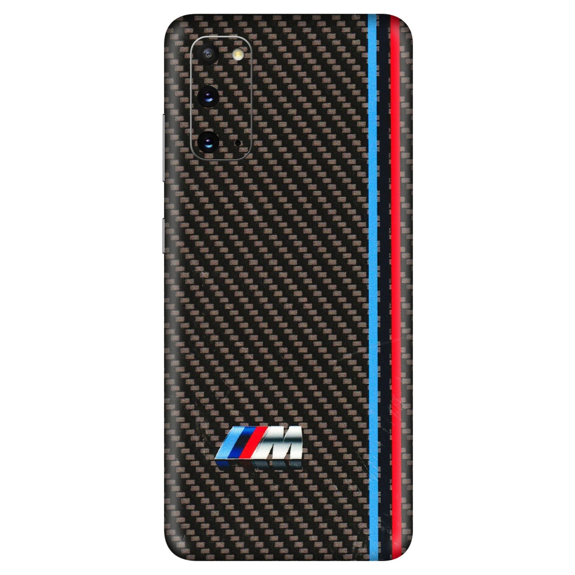 Samsung A/S Series Phone Skins (All Models) - BM Carbon Fiber Feels - 3D Embossed Finish (L-38) Samsung Galaxy S20