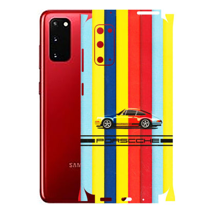 Samsung A/S Series Phone Skins (All Models) - Multicolour Porche - 3D Embossed Finish (L-39) Samsung Galaxy S20