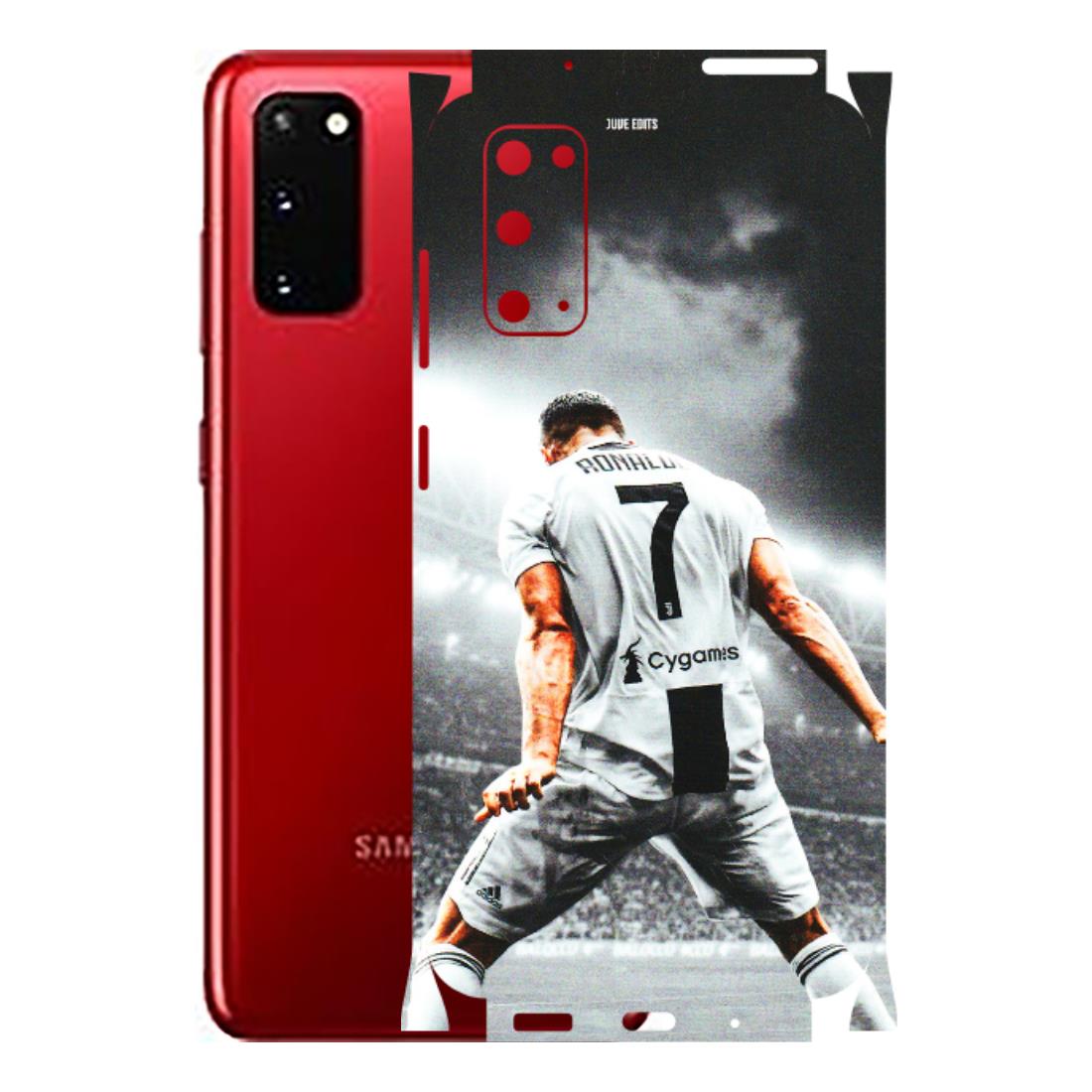 Samsung A/S Series Phone Skins (All Models) - Ronaldo CR7 Crazy - 3D Embossed Finish (L-44) Samsung Galaxy S20