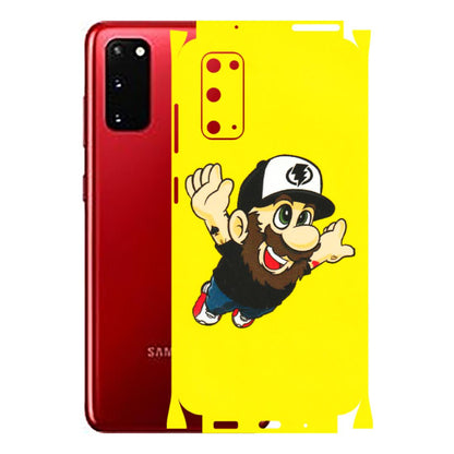 Samsung A/S Series Phone Skins (All Models) - Flying Beardo - 3D Embossed Finish (L-60) Samsung Galaxy S20