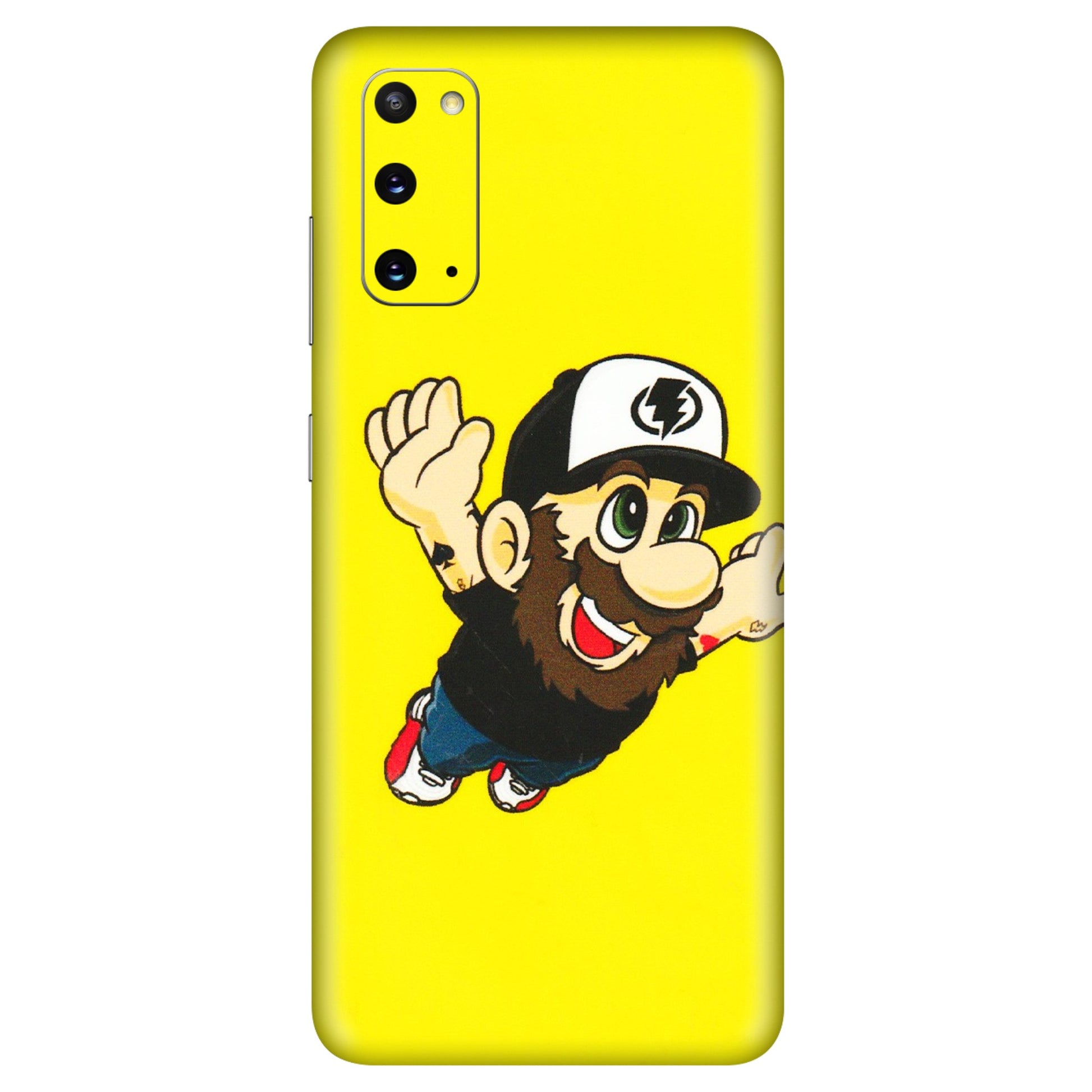Samsung A/S Series Phone Skins (All Models) - Flying Beardo - 3D Embossed Finish (L-60) Samsung Galaxy S20