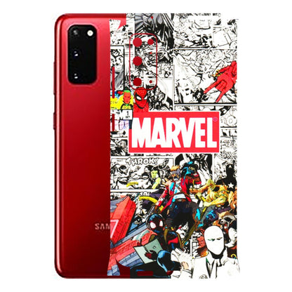 Samsung A/S Series Phone Skins (All Models) - Marvel Colorful Comic - 3D Embossed Finish (L-64) Samsung Galaxy S20