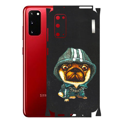 Samsung A/S Series Phone Skins (All Models) - Puppy N Hoodie - 3D Embossed Finish (L-90) Samsung Galaxy S20