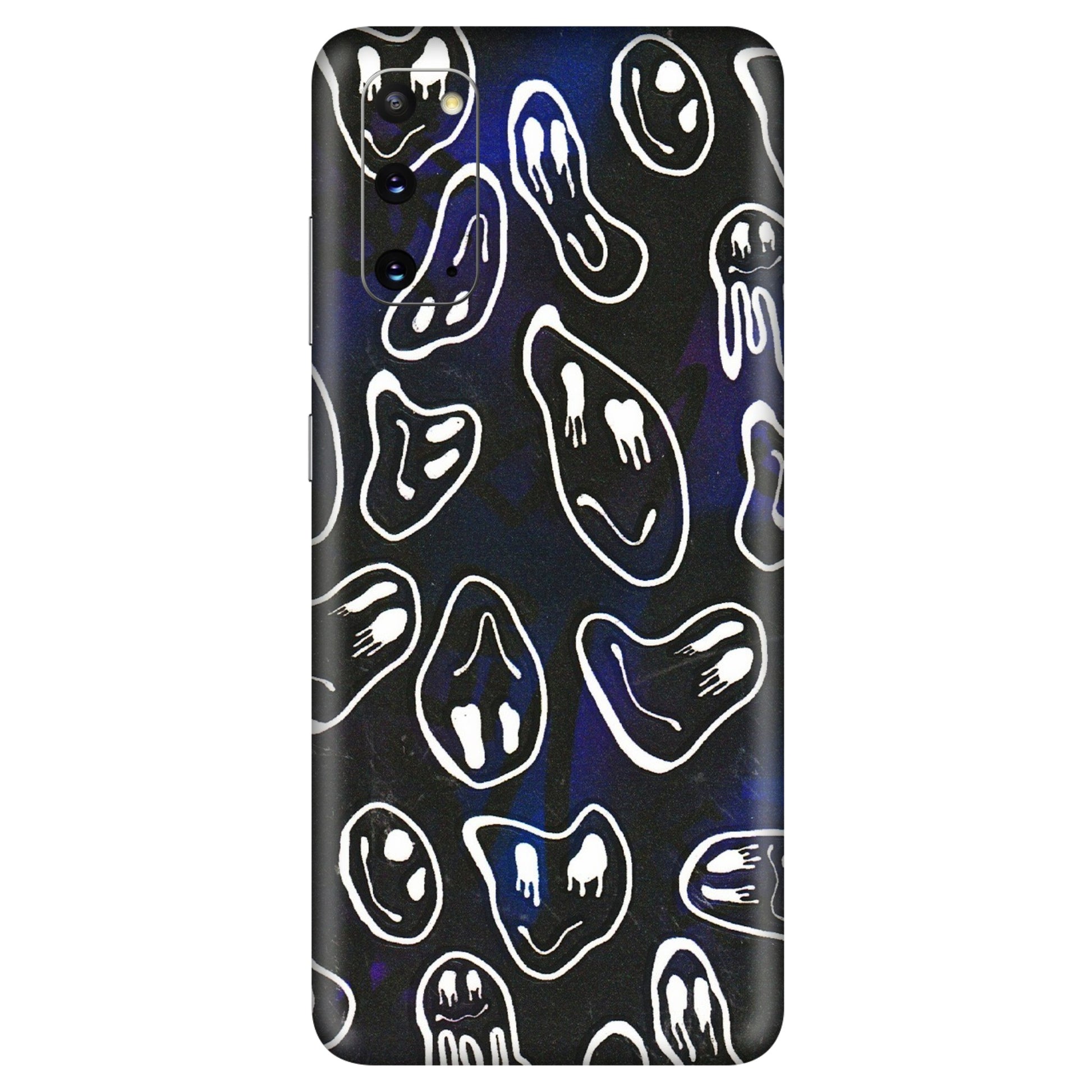 Samsung A/S Series Phone Skins (All Models) - Distorted Smileys - 3D Embossed Finish (L-92) Samsung Galaxy S20