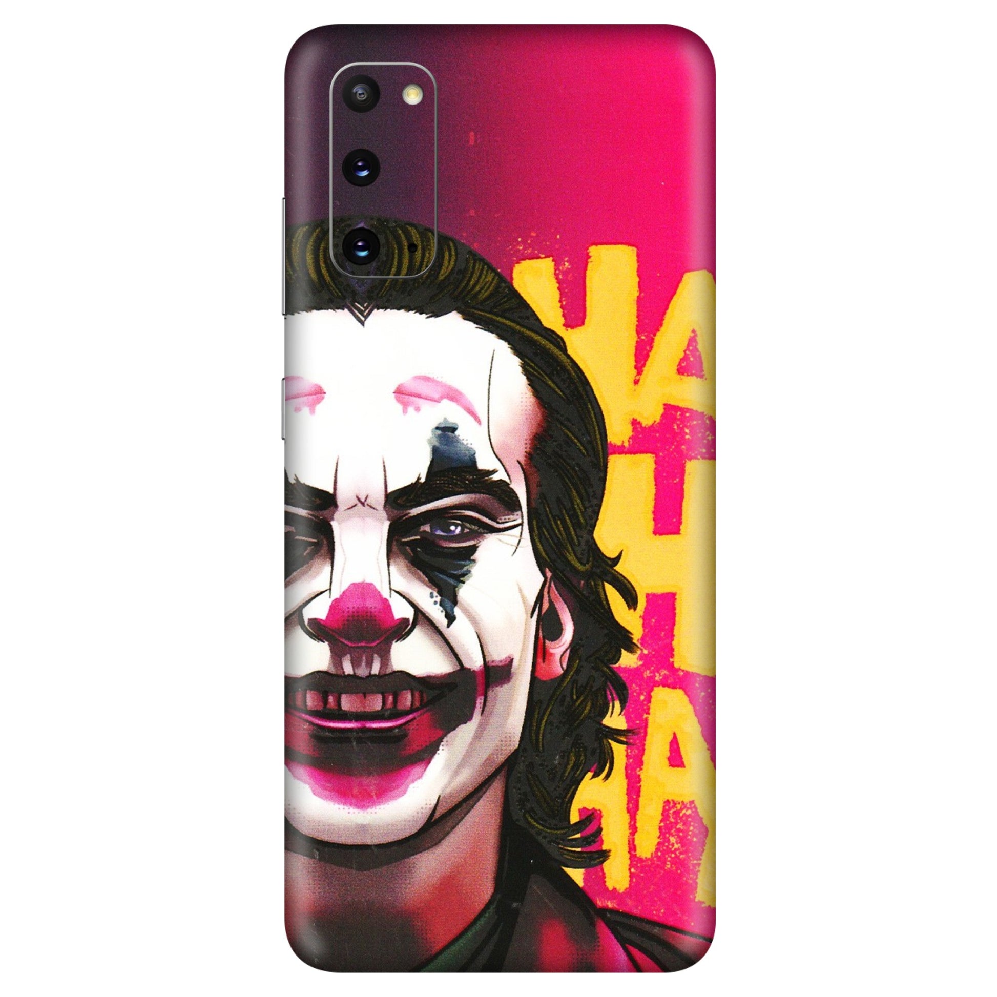 Samsung A/S Series Phone Skins (All Models) - Joker Evil Laugh - 3D Embossed Finish (L-97) Samsung Galaxy S20