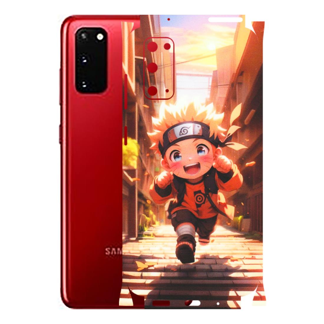 Samsung A/S Series Phone Skins (All Models) - Naruto Cute Toon Running - Matte Finish (M-04) Samsung Galaxy S20