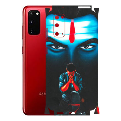 Samsung A/S Series Phone Skins (All Models) - Mahakal Bhakt - Matte Finish (M-112) Samsung Galaxy S20