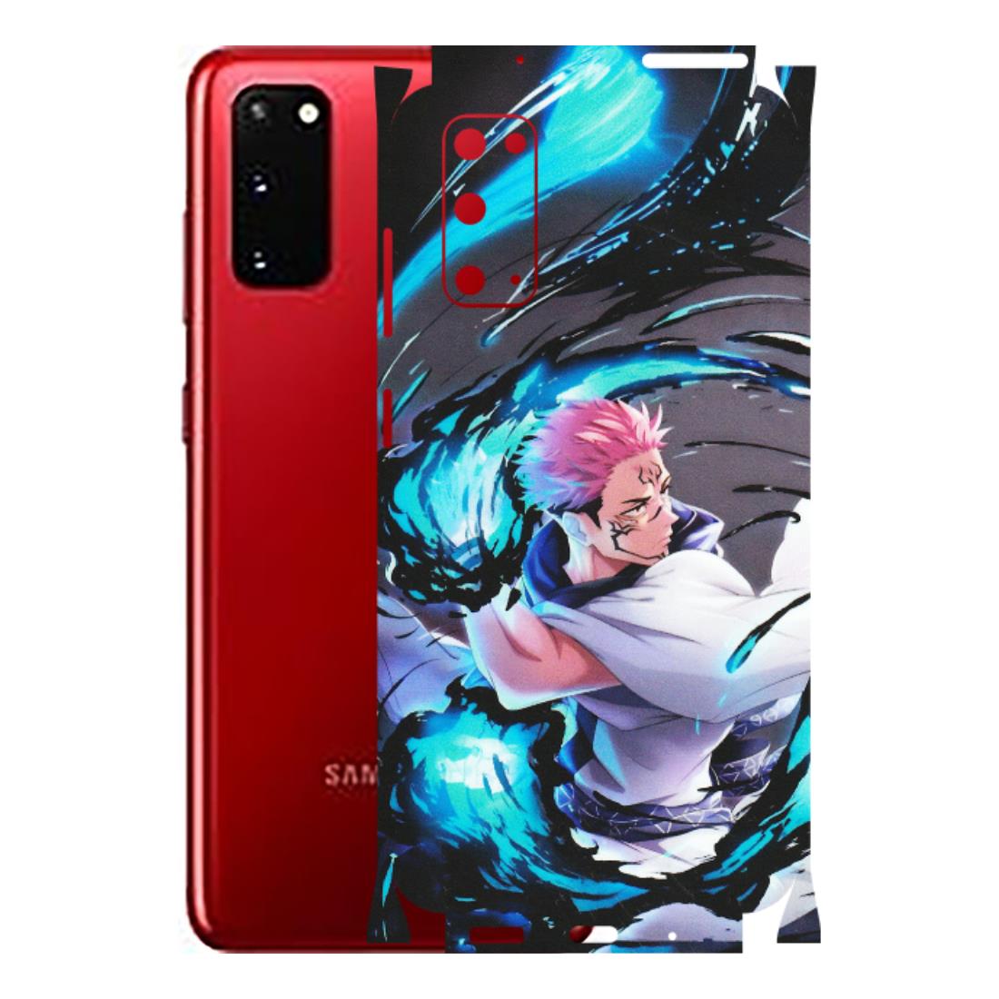 Samsung A/S Series Phone Skins (All Models) - New Jujutsu Kaisen Grey Blue Anime - Matte Finish (M-127) Samsung Galaxy S20
