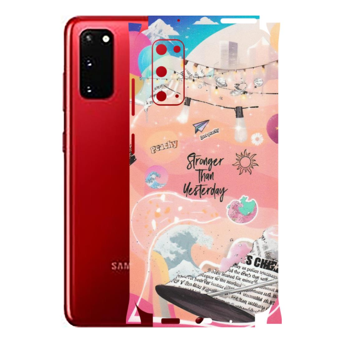 Samsung A/S Series Phone Skins (All Models) - Stronger Then Yesterday - Matte Finish (M-128) Samsung Galaxy S20