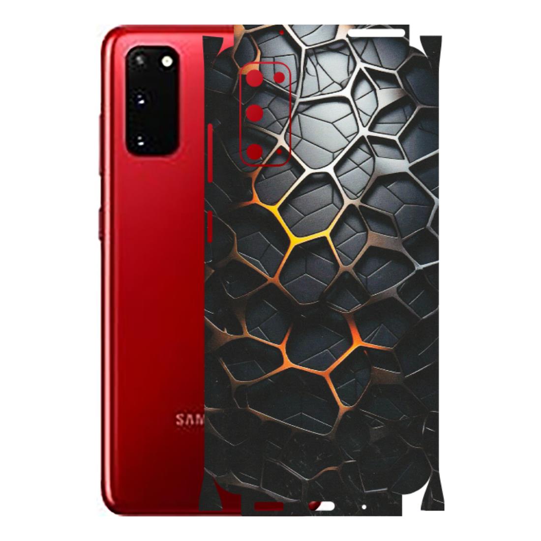 Samsung A/S Series Phone Skins (All Models) - New Abstract Graphite Tiles - Matte Finish (M-130) Samsung Galaxy S20