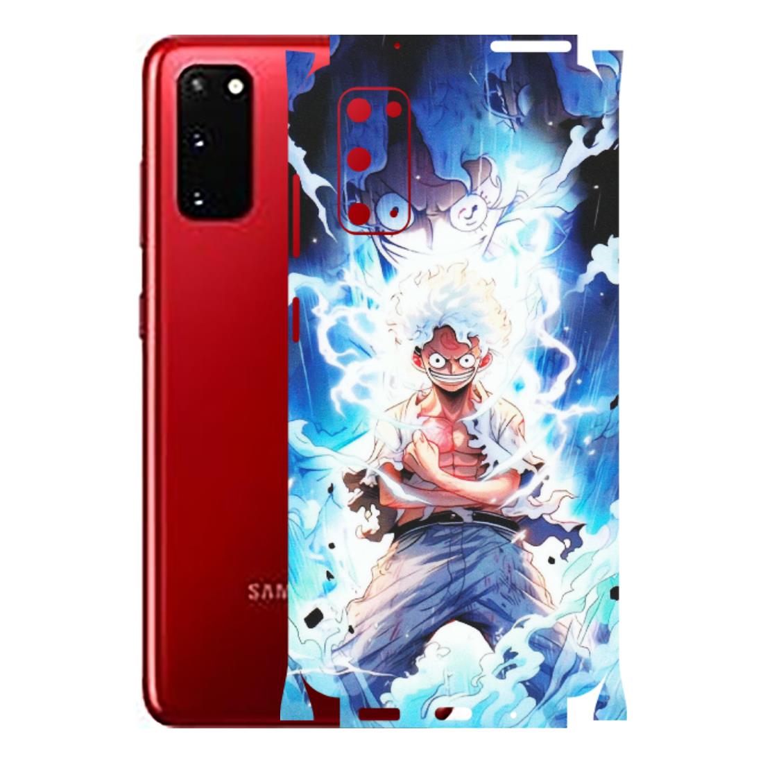 Samsung A/S Series Phone Skins (All Models) - Blue Thunder Luffy Anime - Matte Finish (M-132) Samsung Galaxy S20