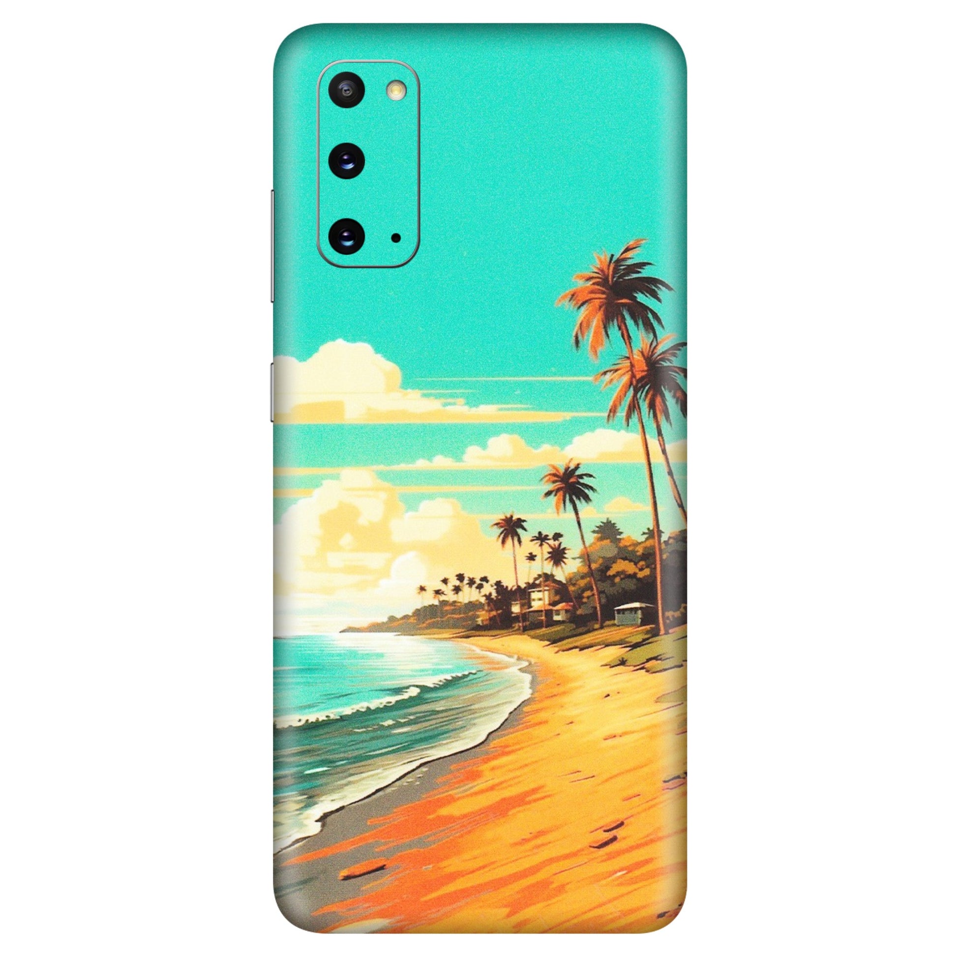 Samsung A/S Series Phone Skins (All Models) - Miami Beach - Matte Finish (M-136) Samsung Galaxy S20