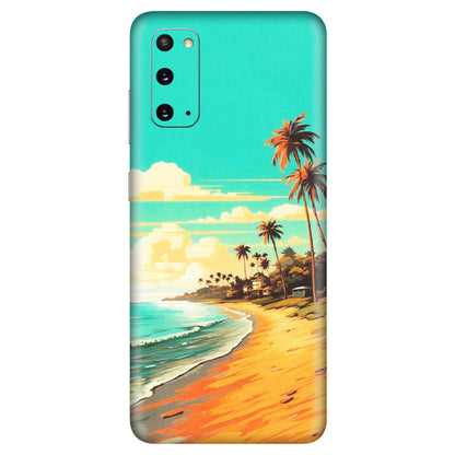Samsung A/S Series Phone Skins (All Models) - Miami Beach - Matte Finish (M-136) Samsung Galaxy S20