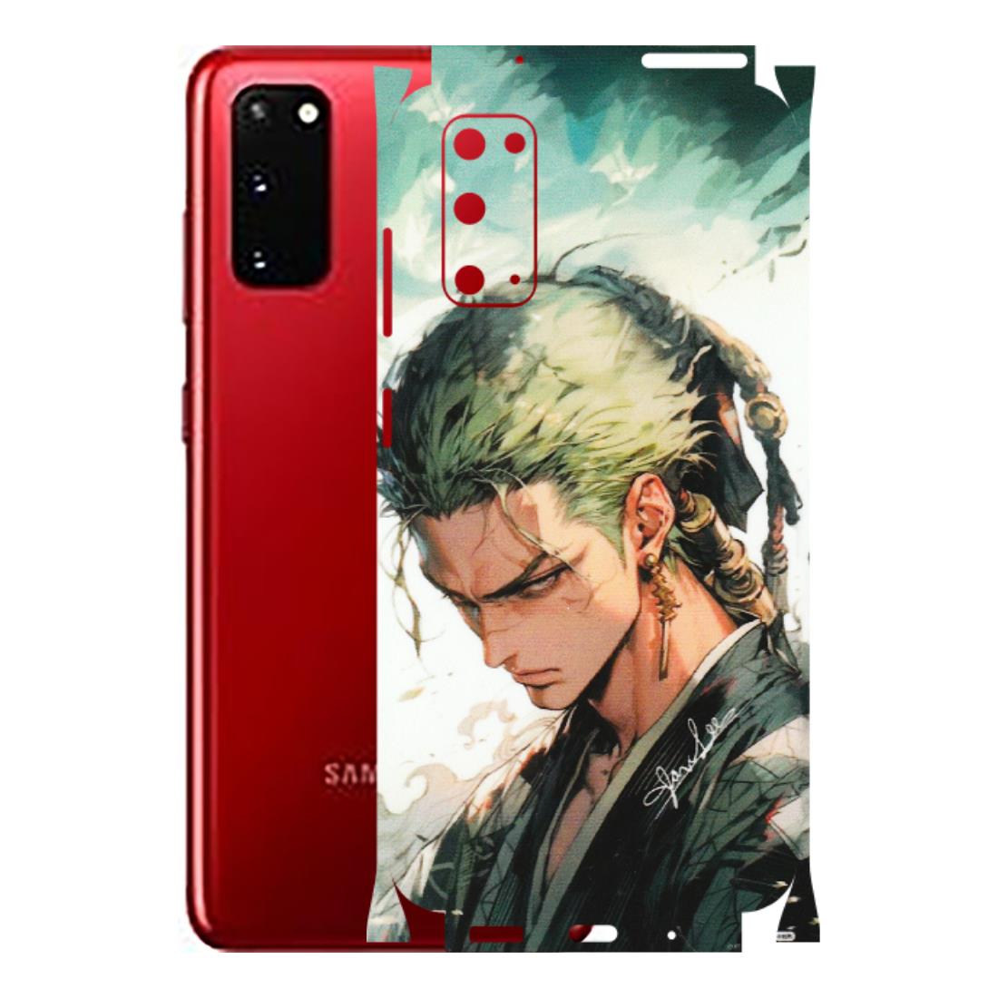 Samsung A/S Series Phone Skins (All Models) - New Roronoa Zoro One Picece Anime - Matte Finish (M-140) Samsung Galaxy S20