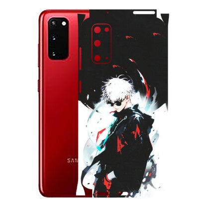 Samsung A/S Series Phone Skins (All Models) - Gojo Powerful Charater Kaisen Anime - Matte Finish (M-144) Samsung Galaxy S20