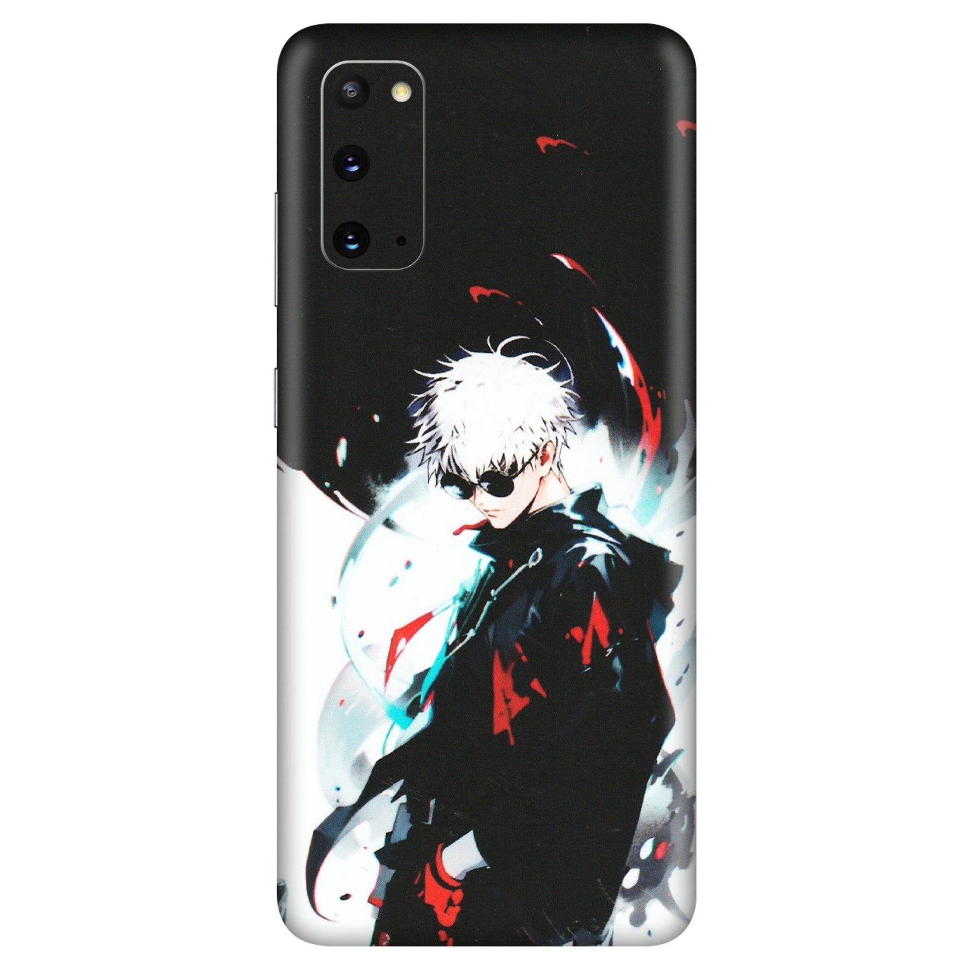Samsung A/S Series Phone Skins (All Models) - Gojo Powerful Charater Kaisen Anime - Matte Finish (M-144) Samsung Galaxy S20
