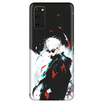 Samsung A/S Series Phone Skins (All Models) - Gojo Powerful Charater Kaisen Anime - Matte Finish (M-144) Samsung Galaxy S20