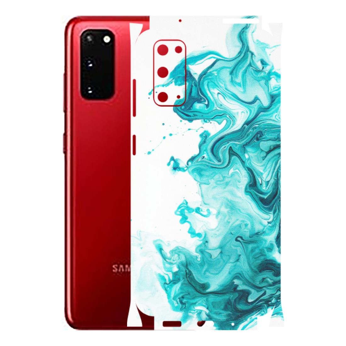 Samsung A/S Series Phone Skins (All Models) - Sky Blue Abstract Colour - Matte Finish (M-146) Samsung Galaxy S20