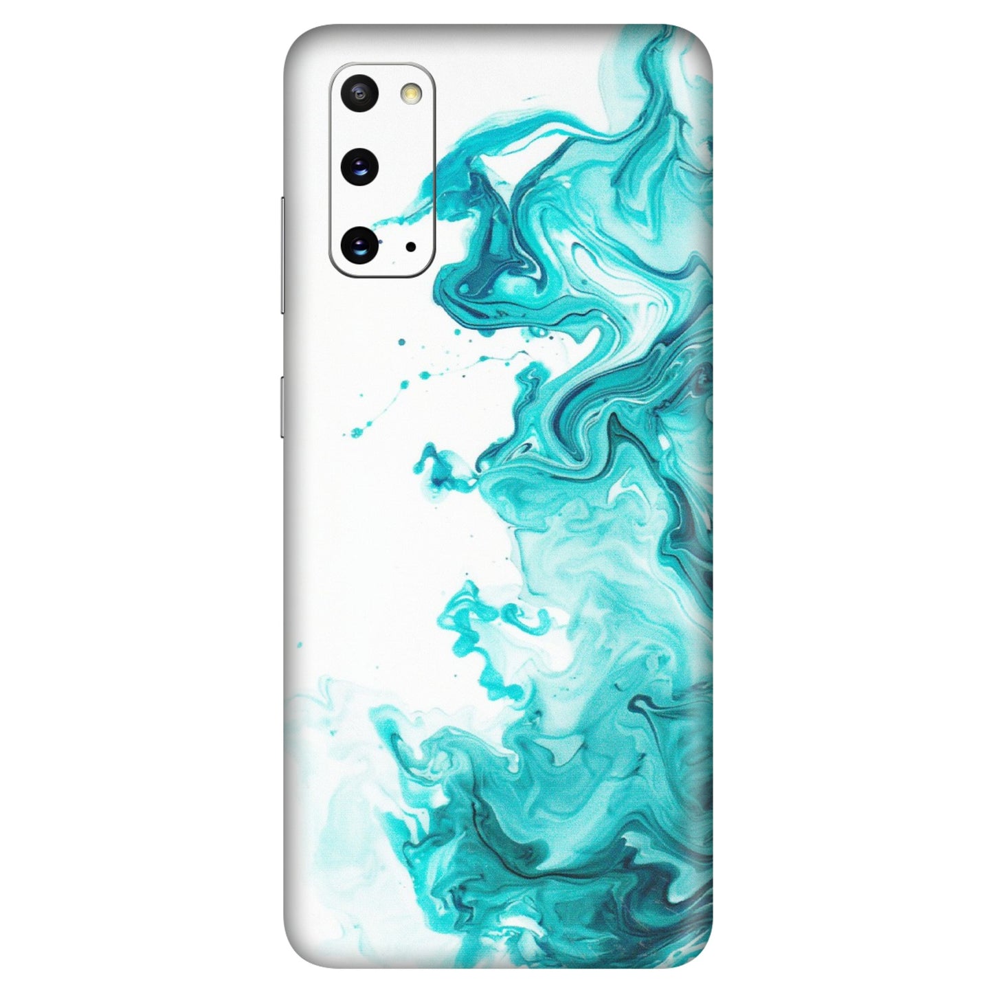 Samsung A/S Series Phone Skins (All Models) - Sky Blue Abstract Colour - Matte Finish (M-146) Samsung Galaxy S20