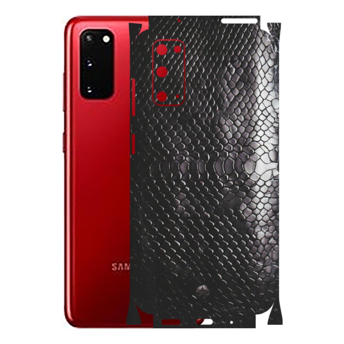 Samsung A/S Series Phone Skins (All Models) - Black Snack Leather - Matte Finish (M-147) Samsung Galaxy S20