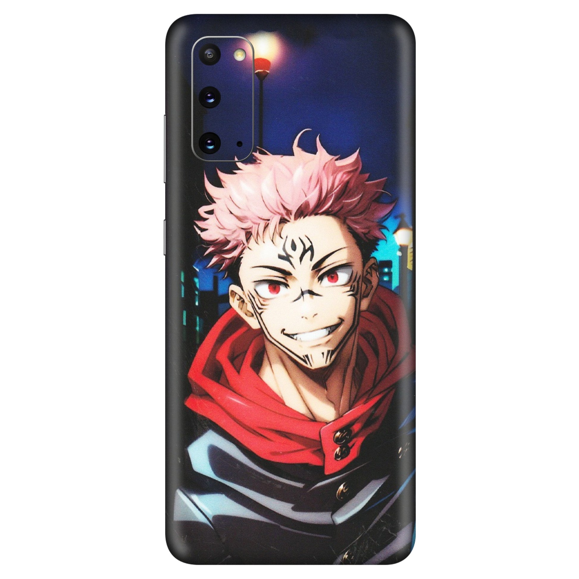 Samsung A/S Series Phone Skins (All Models) - Yuji Itadori Funny Face Anime - Matte Finish (M-152) Samsung Galaxy S20