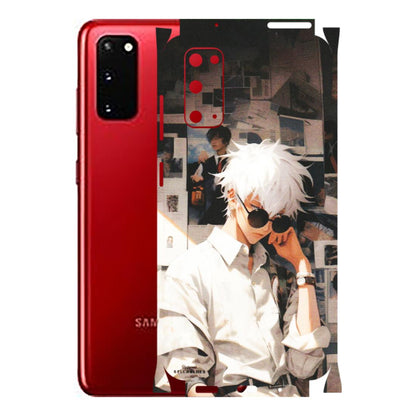 Samsung A/S Series Phone Skins (All Models) - Gojo Satoru Jujustu Kaisen Anime - Matte Finish (M-156) Samsung Galaxy S20
