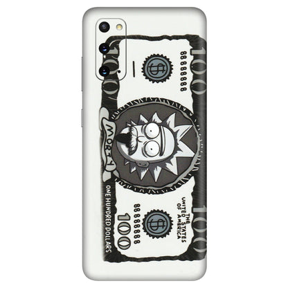 Samsung A/S Series Phone Skins (All Models) - Rick And Morty Hundred Dollar Anime - Matte Finish (M-161) Samsung Galaxy S20