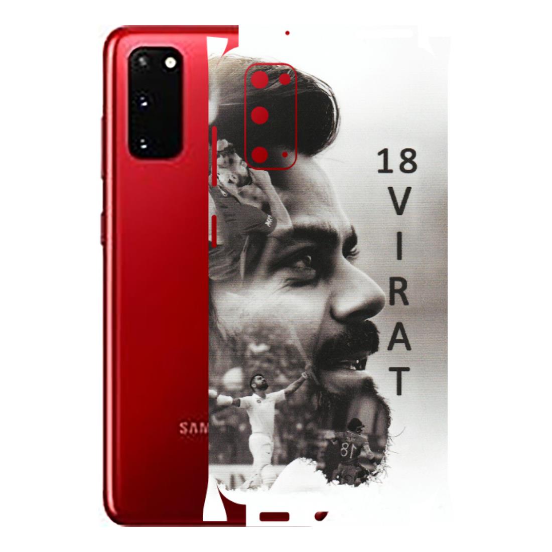 Samsung A/S Series Phone Skins (All Models) - Virat Kohli Cricketer - Matte Finish (M-163) Samsung Galaxy S20