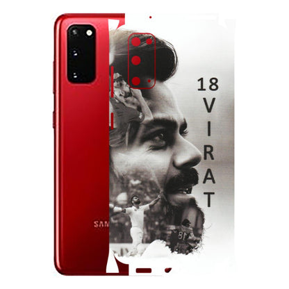 Samsung A/S Series Phone Skins (All Models) - Virat Kohli Cricketer - Matte Finish (M-163) Samsung Galaxy S20