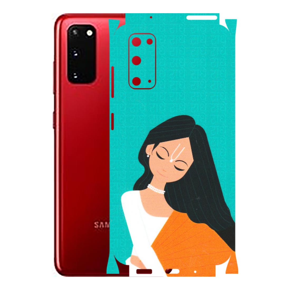 Samsung A/S Series Phone Skins (All Models) - Radhe Radhe With Hindu Symbol - Matte Finish (M-164) Samsung Galaxy S20