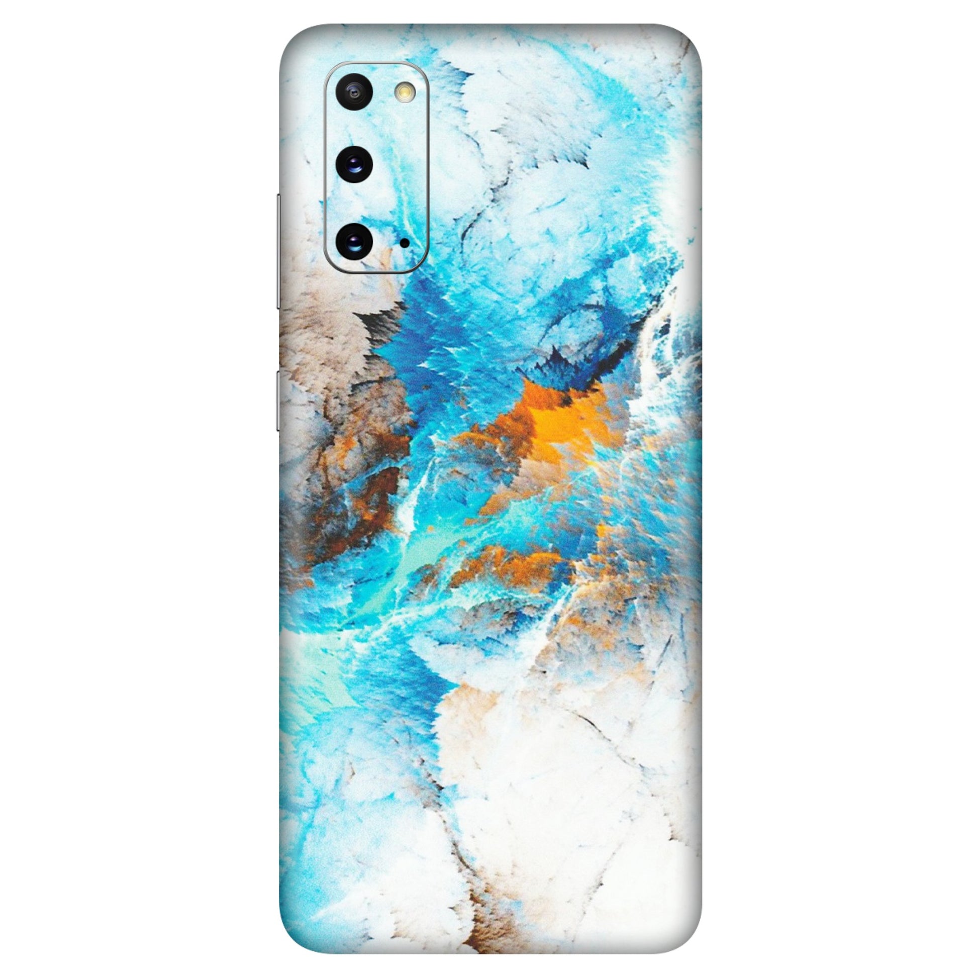 Samsung A/S Series Phone Skins (All Models) - Blue Waves Abstract - Matte Finish (M-19) Samsung Galaxy S20