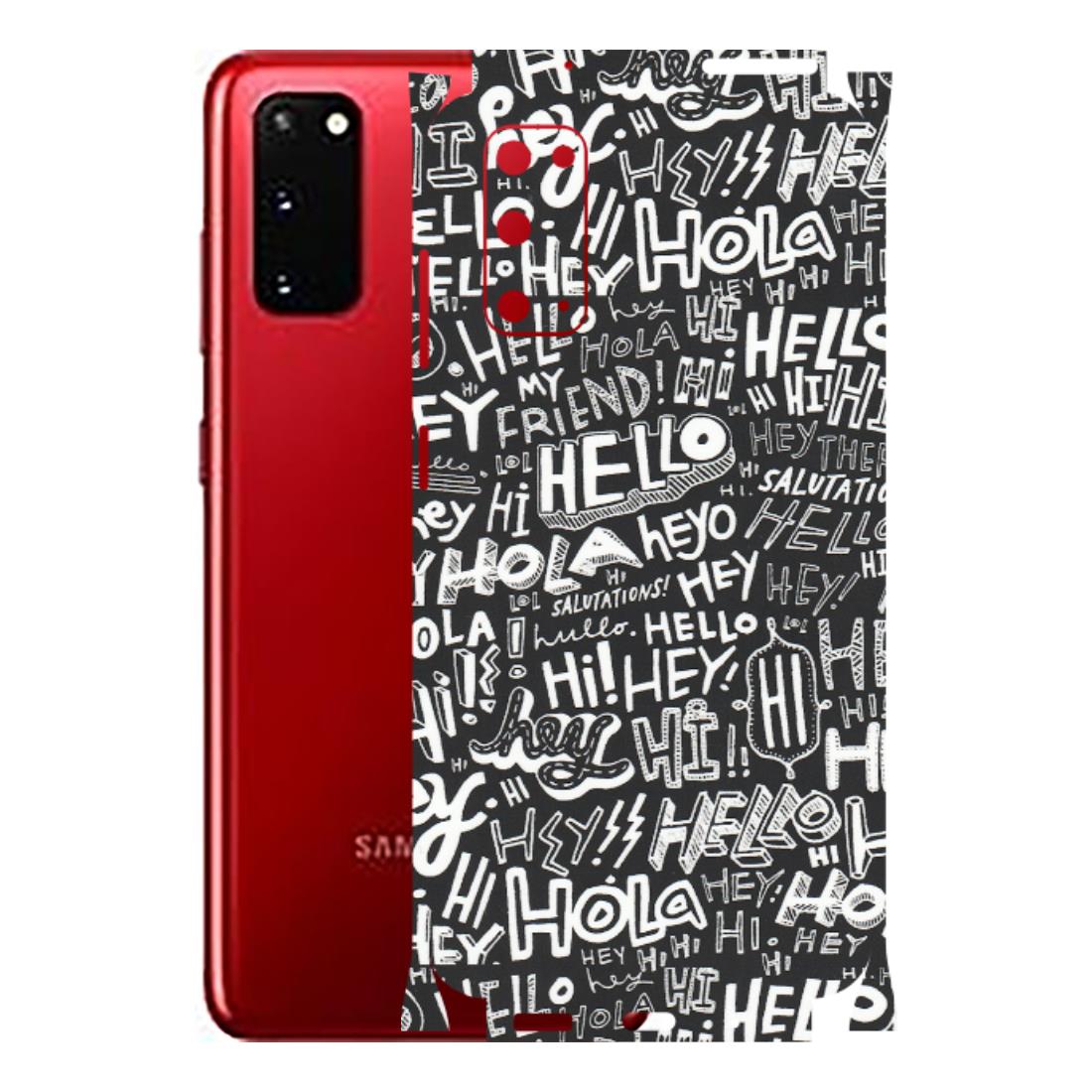 Samsung A/S Series Phone Skins (All Models) - Hi Hello Doodles - Matte Finish (M-25) Samsung Galaxy S20