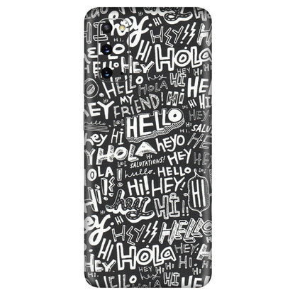 Samsung A/S Series Phone Skins (All Models) - Hi Hello Doodles - Matte Finish (M-25) Samsung Galaxy S20