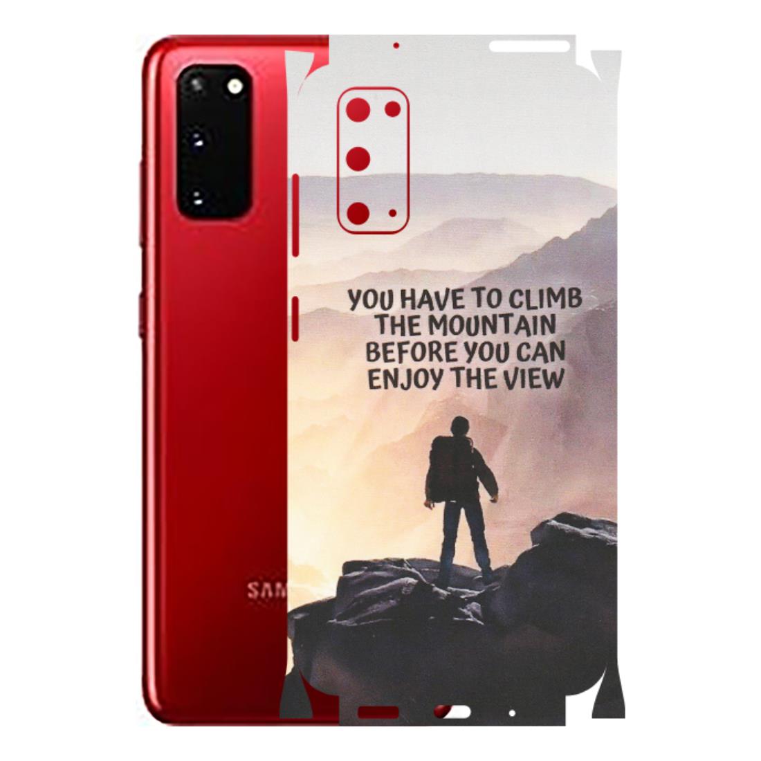 Samsung A/S Series Phone Skins (All Models) - Motivational Hiking Mountain - Matte Finish (M-28) Samsung Galaxy S20