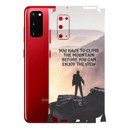 Samsung A/S Series Phone Skins (All Models) - Motivational Hiking Mountain - Matte Finish (M-28) Samsung Galaxy S20